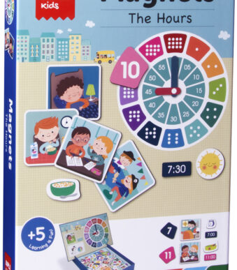 APLI Kindermagneetspel 'De Uren', met magnetische houder