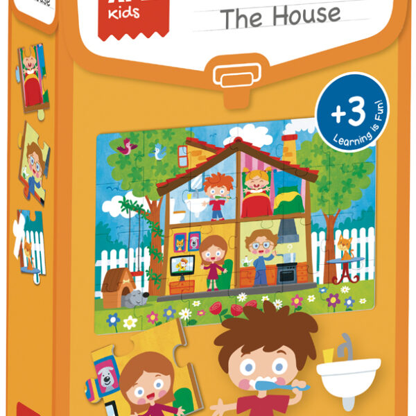 Kinderleerpuzzel 'Het Huis', 24 stukjes