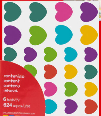 APLI kids stickers 'Hart', kleinverpakking