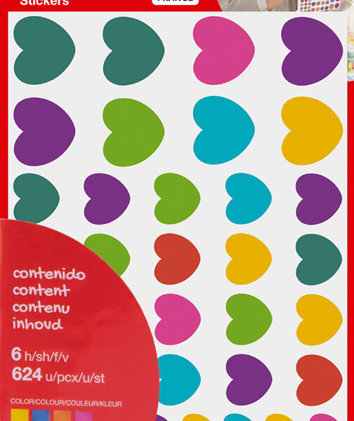 APLI kids stickers 'Hart', kleinverpakking