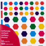 APLI kids stickers 'Hexagon', kleinverpakking