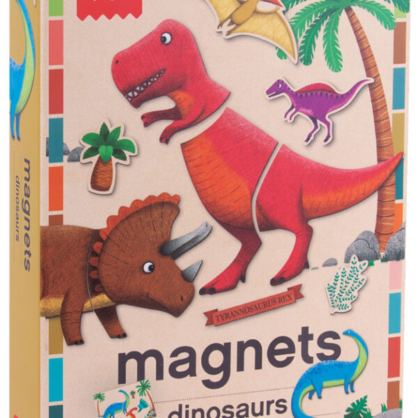 Kids magneetspel dinosaurussen, 52 magneten