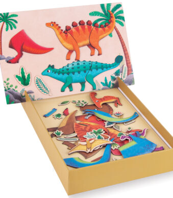 Kids magneetspel dinosaurussen, 52 magneten
