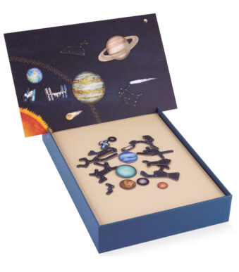 Magnetisch leer- en speelspel 'Zonnestelsel', 27 magneten