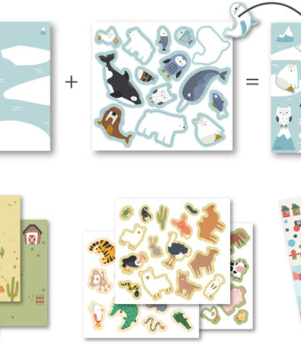 Plaketiket 'Dieren en hun leefgebieden' voor kinderen