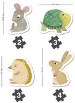 Kinderpuzzel 'Eerste diertjes', 12 stukjes