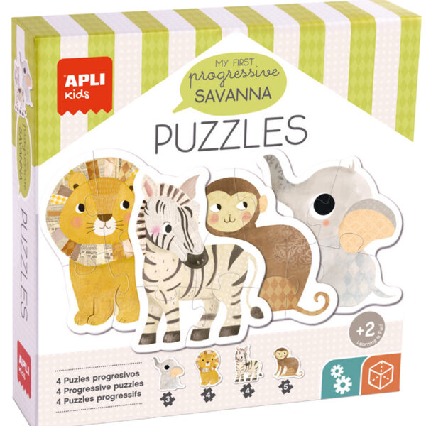 Kinderpuzzel 'Mijn eerste savanne', 16 stukjes