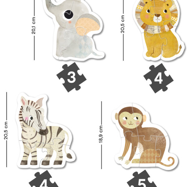 Kinderpuzzel 'Mijn eerste savanne', 16 stukjes