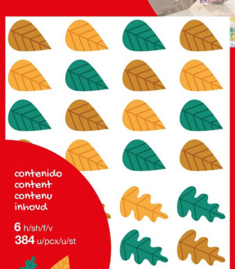 APLI kids stickers 'Bladeren', kleinverpakking