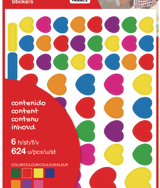 APLI Kids stickers 'Hart', kleinverpakking