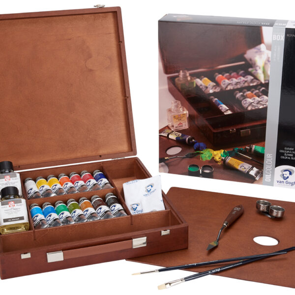 ROYAL TALENS Van Gogh set olieverf in houten koffer Inspiration