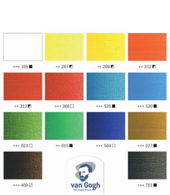 ROYAL TALENS Van Gogh set olieverf in houten koffer Inspiration