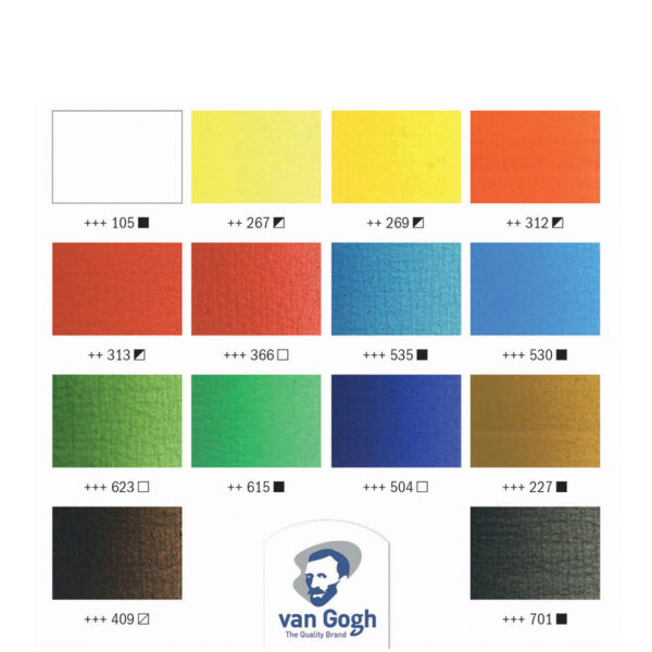 ROYAL TALENS Van Gogh set olieverf in houten koffer Inspiration