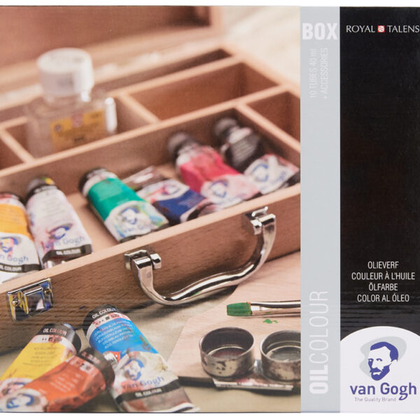 ROYAL TALENS Van Gogh set olieverf in houten koffer Basic