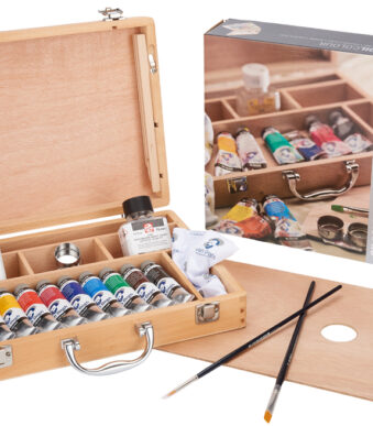 ROYAL TALENS Van Gogh set olieverf in houten koffer Basic