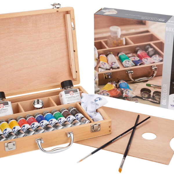 ROYAL TALENS Van Gogh set olieverf in houten koffer Basic