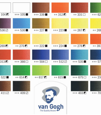 ROYAL TALENS Van Gogh set olieverf in houten koffer Superior