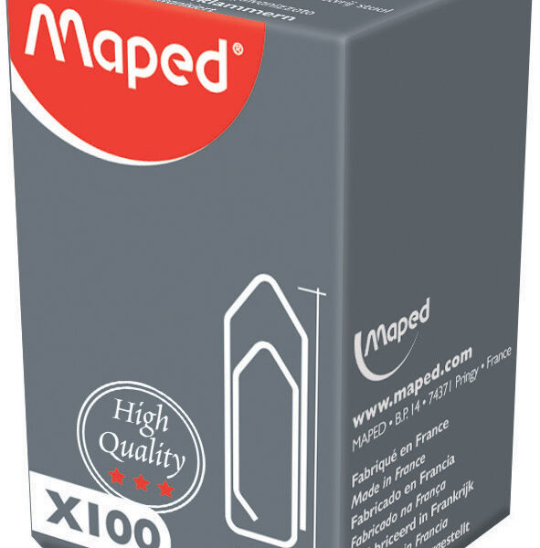 Maped paperclips, gegalvaniseerd, 32 mm, spits, kleinverpakking