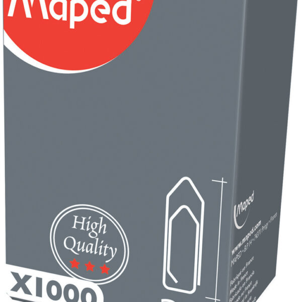 Maped paperclips, gegalvaniseerd, 32 mm, spits, grootverpakking