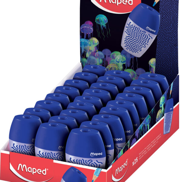 Maped puntenslijper DEEPSEA PARADISE, van kunststof, 25 stuks in display