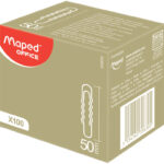 Maped paperclips, vernikkeld, 50 mm, gegolfd, 100 st.