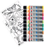 Marabu Raamverfset 'Tuin', 10 x 25 ml