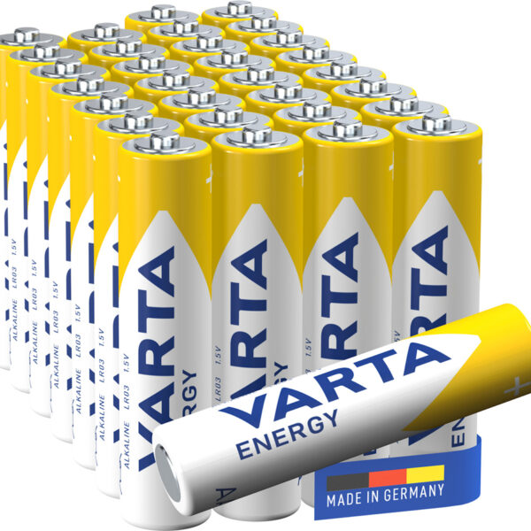 VARTA Alkaline batterij Energy, Micro (AAA/LR3), 30 stuks