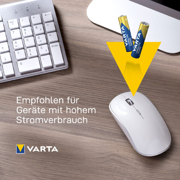 VARTA Alkaline batterij Longlife Power, Micro (AAA/LR03)
