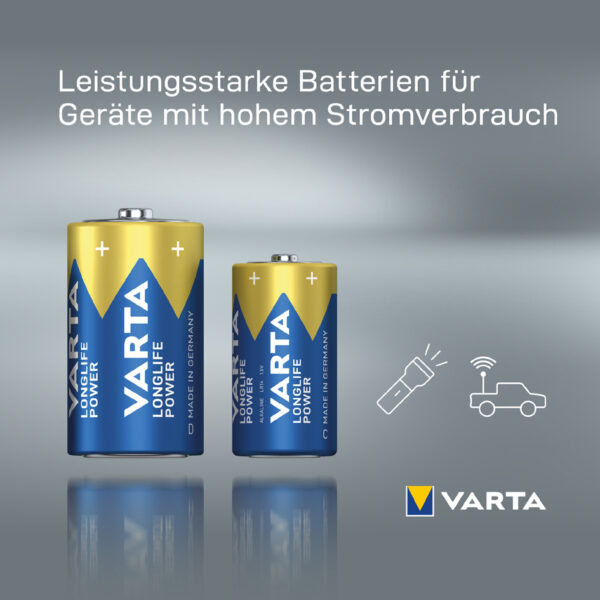 VARTA Alkaline batterij Longlife Power, Mono (D/LR20)