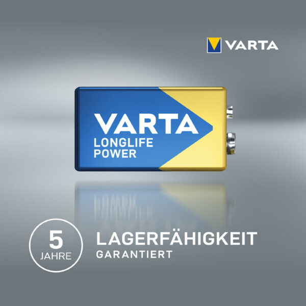 VARTA Alkaline batterij Longlife Power, E-Block (9V/6LR61)