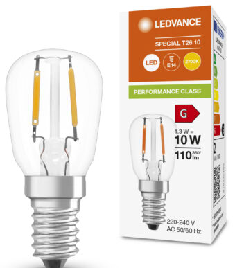 LEDVANCE LED-lamp SPECIAL T26, 1,3 Watt, E14, helder