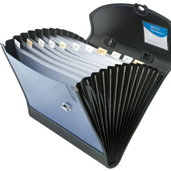 RAPESCO vakkentas Designer, DIN A4+, 13 vakken, blauw