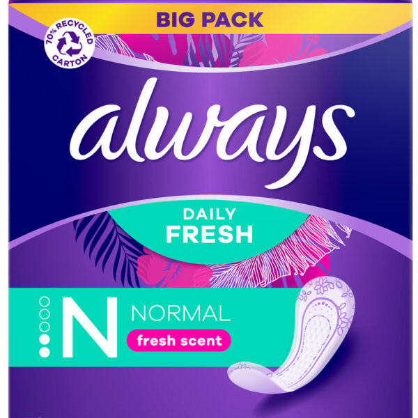 Hier is mijn voorstel voor een Nederlandse producttitel: Altijd inlegkruisjes Dagelijks Fris Normaa