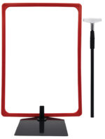 METO posterstandaard, DIN A3, rood, incl. frame