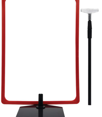 METO posterstandaard, DIN A3, rood, incl. frame