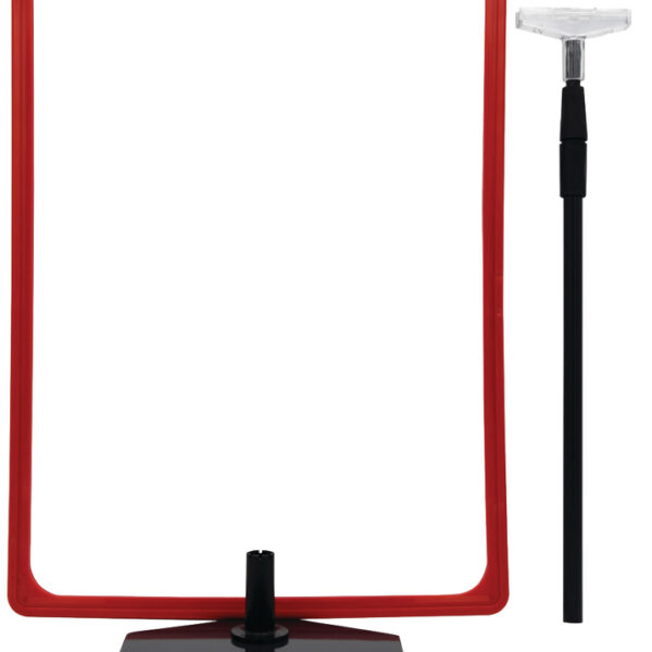 METO posterstandaard, DIN A3, rood, incl. frame
