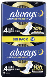 always ultra damesverband Secure Night met vleugels, BigPack