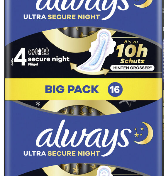 always ultra damesverband Secure Night met vleugels, BigPack