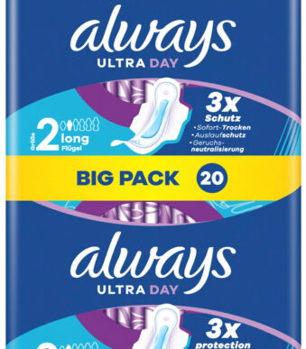always Ultra damesverband Long met vleugels, BigPack