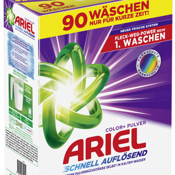 ARIEL waspoeder Color+, 4,95 kg - 90 wasbeurten
