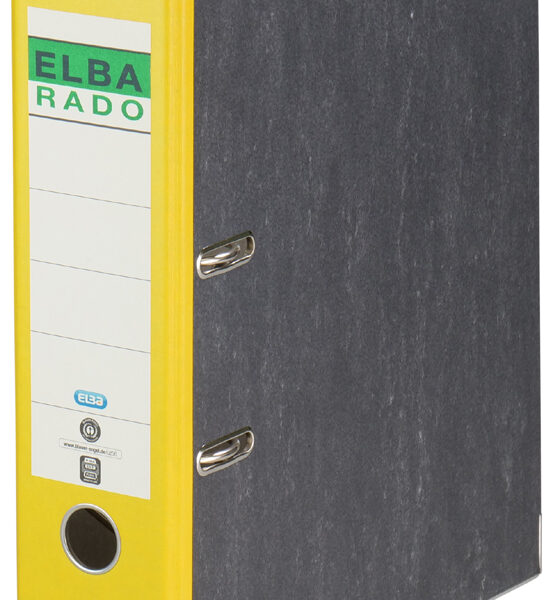 ELBA ordner rado gewolkt, rugbreedte: 80 mm, geel