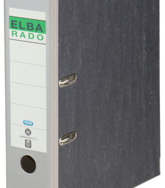 ELBA ordner rado gewolkt, rugbreedte: 80 mm, grijs