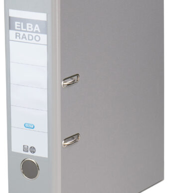 ELBA ordner rado brillant - rugbreedte 80 mm - grijs