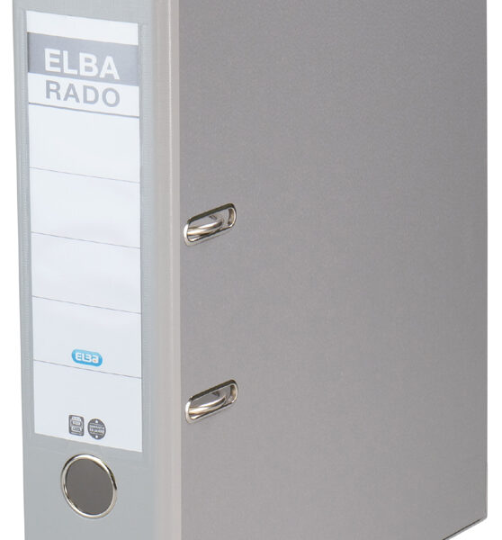 ELBA ordner rado brillant - rugbreedte 80 mm - grijs