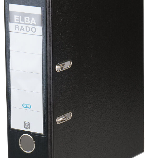ELBA - Ordner - Rug 80 mm - Kleur: Zwart