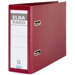 Elba Ordner 2-Rings Rado Plast 75mm A5 dwars rood