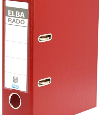 Elba Ordner 2-Rings Rado Plast 75mm A5 rood