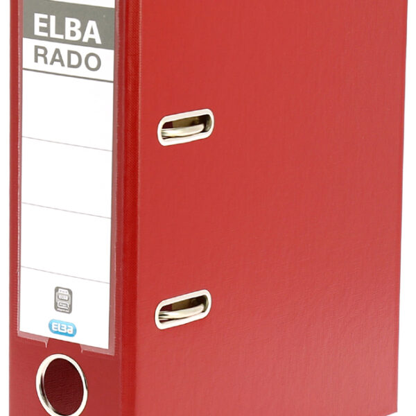 Elba Ordner 2-Rings Rado Plast 75mm A5 rood