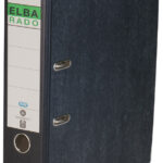 ELBA ordner rado gewolkt, rugbreedte: 80 mm, zwart