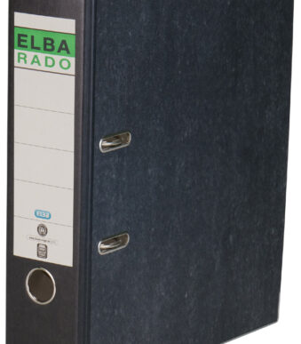 ELBA ordner rado gewolkt, rugbreedte: 80 mm, zwart